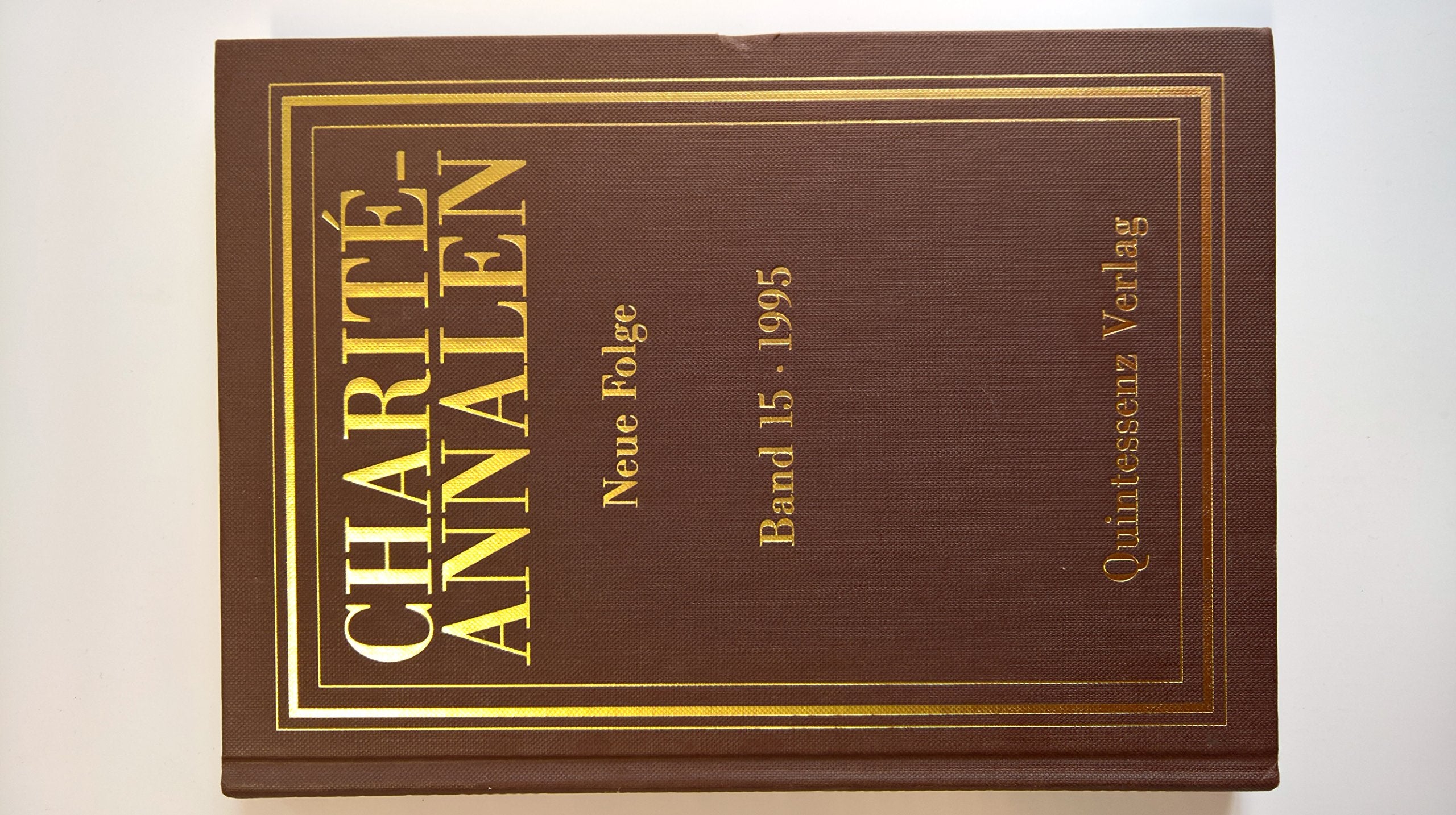 Charité-Annalen 1995: Band 15 Books