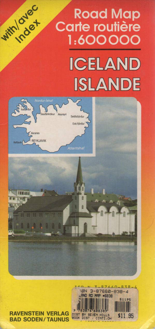 Iceland: Road Map/Islande : Carte Routiere book