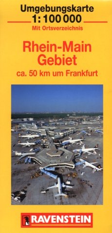 Rhein-Main-Gebiet: 50 km um Frankfurt/M. 1:100000 Maps & Plans