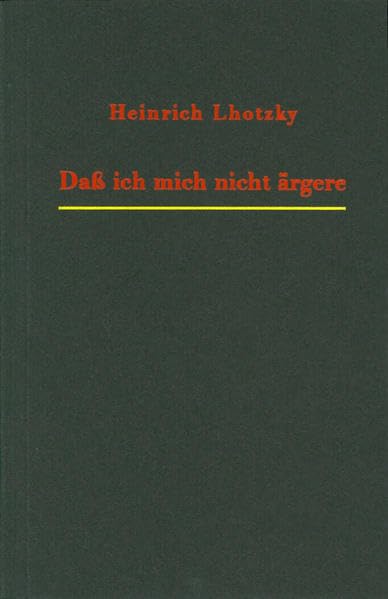 Daß ich mich nicht ärgere Psychology