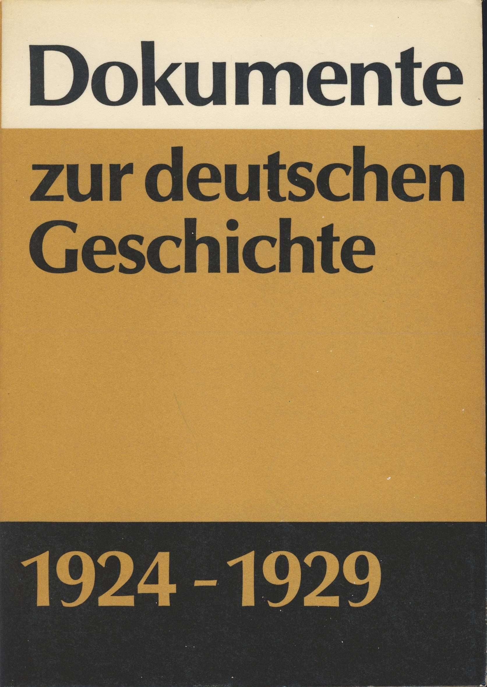 Dokumente zur Deutschen Geschichte 1924 - 1929 Books