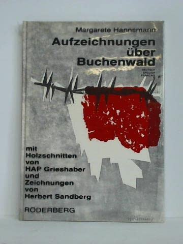 Aufzeichnungen über Buchenwald - Notes on Buchenwald - Notes sur Buchenwald. Books