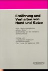 Ernährung und Verhalten von Hund und Katze: Alle Berichte des First Nordic Symposium of Small Animal Veterinary Medicine Oslo 15.9.-18.9.1982 (Archiv für tierärztliche Fortbildung) Medicine