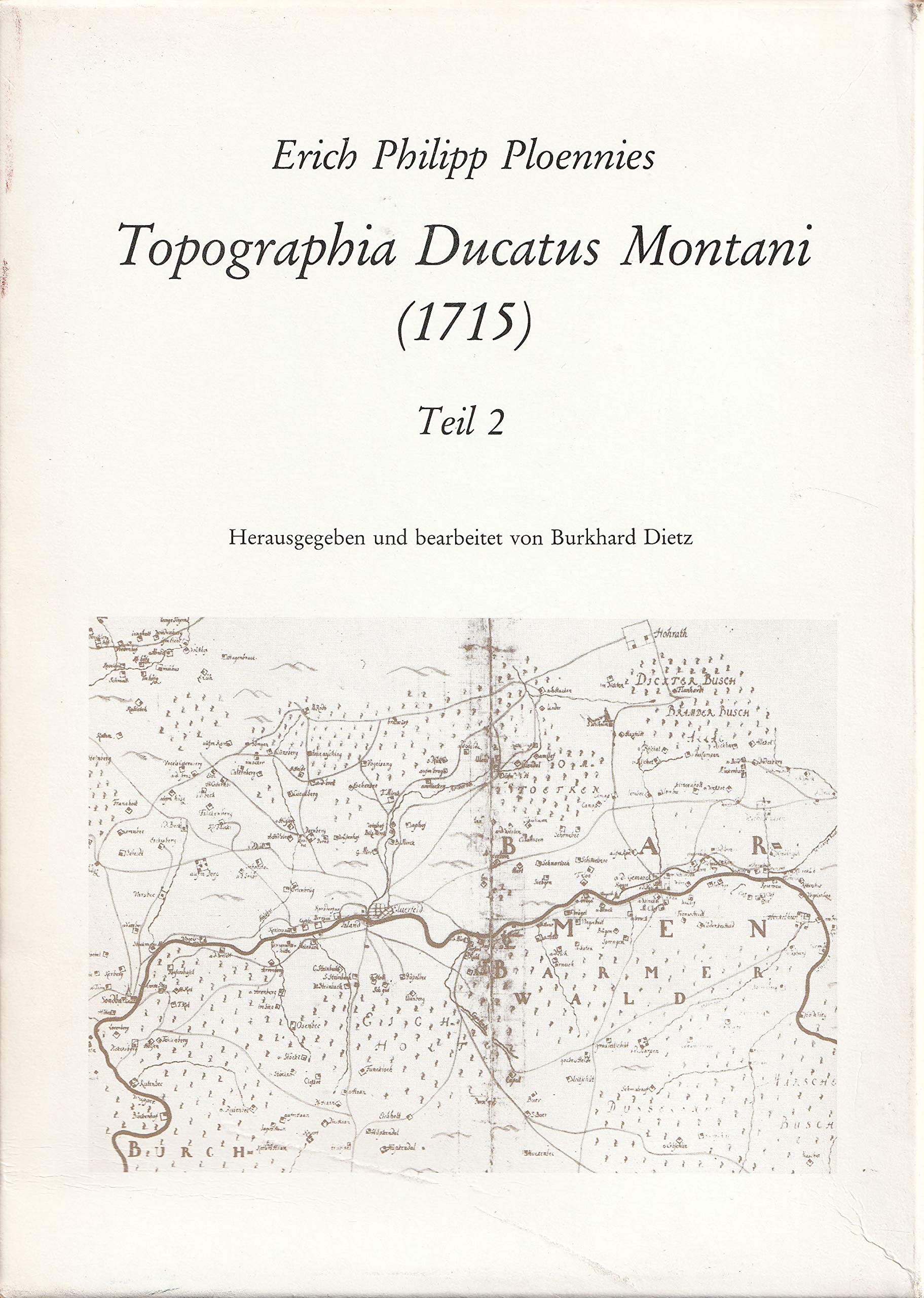 Topographia Ducatus Montani (1715) Teil 1: Landesbeschreibung und Ansichten und Teil 2: Karten (im Schuber) Books