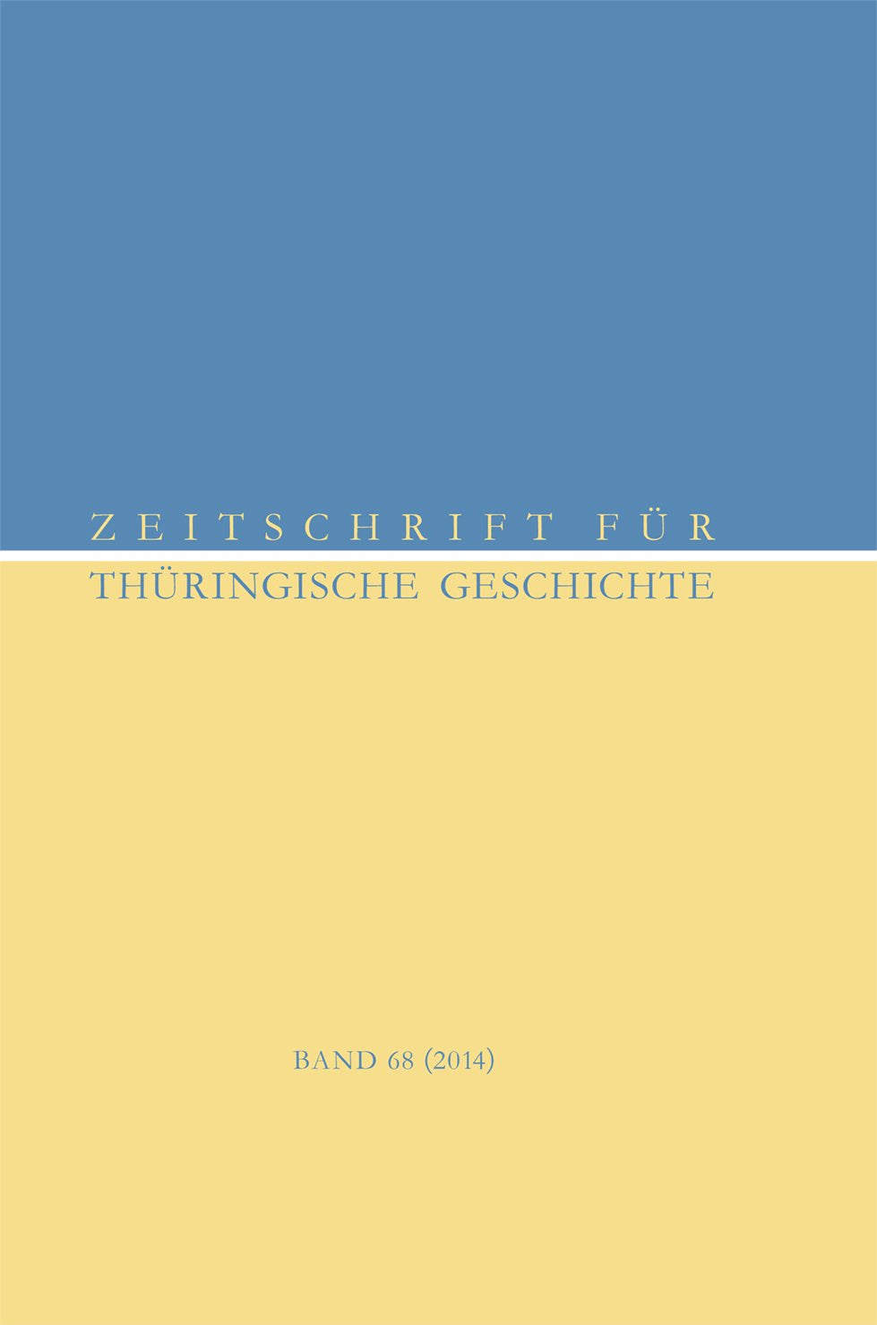 Zeitschrift für Thüringische Geschichte, Band 68 (2014) Natural Sciences