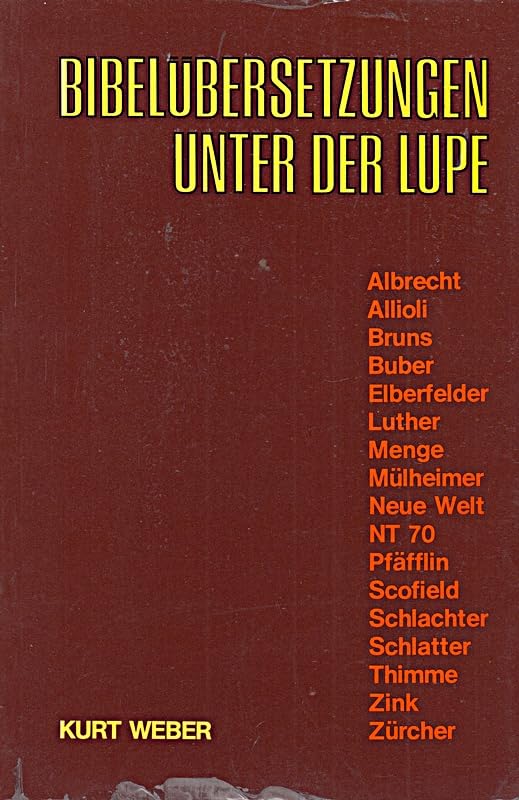 Bibelübersetzungen unter der Lupe Books