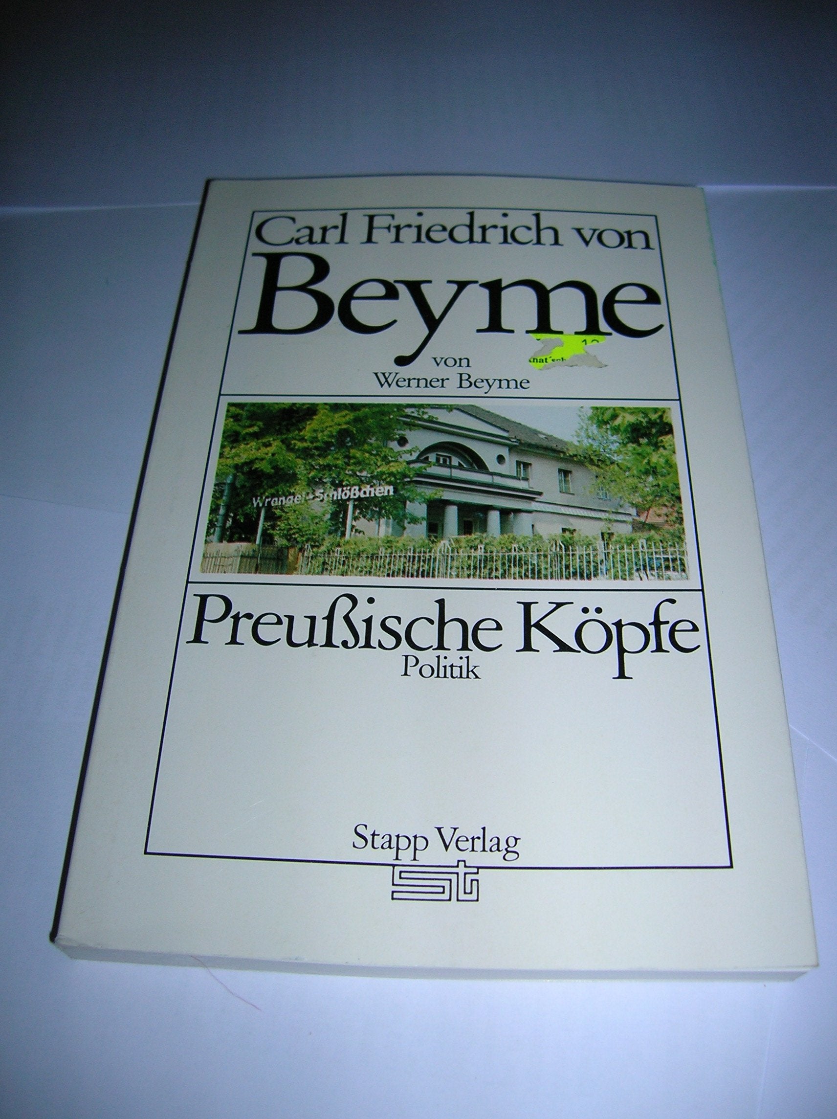 Product Image: Carl Friedrich von Beyme. Preußische Köpfe.