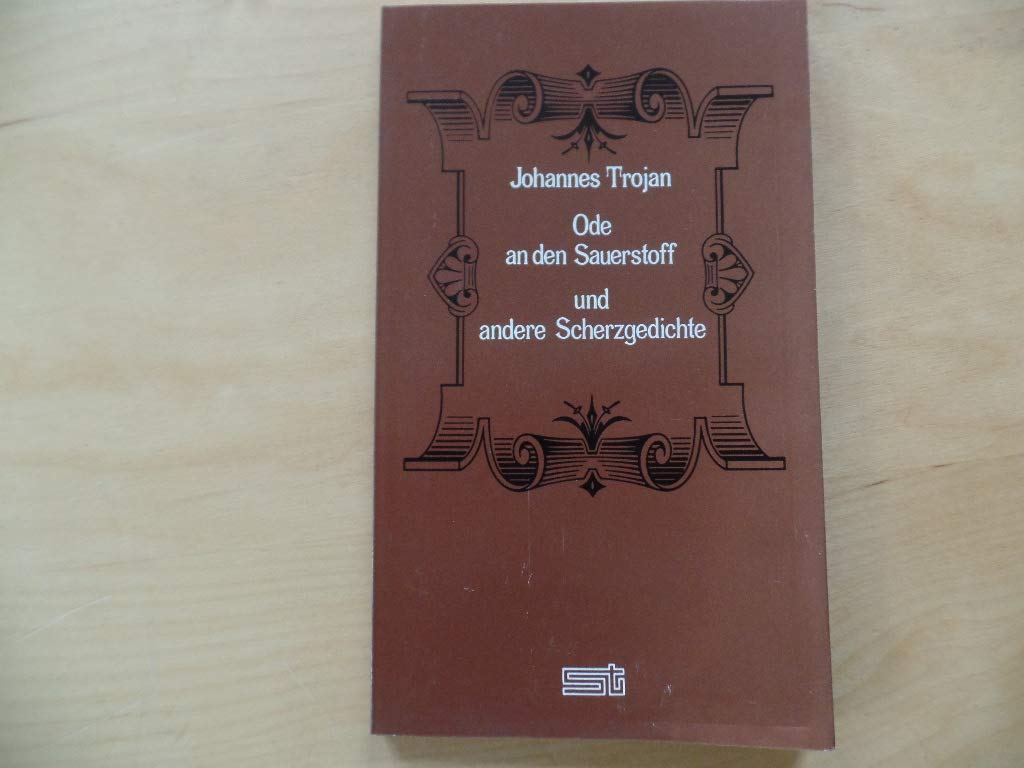 Ode an den Sauerstoff und andere Scherzgedichte Books