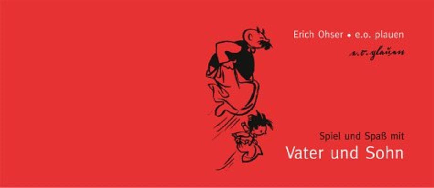 Spiel und Spaß mit Vater und Sohn Cartoons