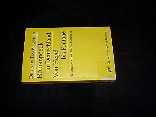 Romanpoetik in Deutschland. Von Hegel bis Fontane Science Books