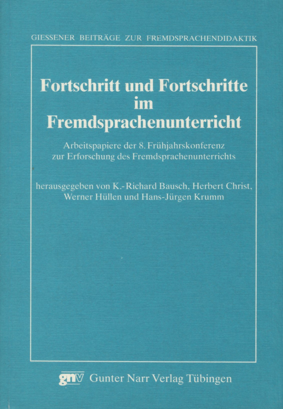 Fortschritt und Fortschritte im Fremdsprachenunterricht Books