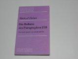 Reform des Paragraphen 218. Menschsein jenseits von Geburt und Tod Law
