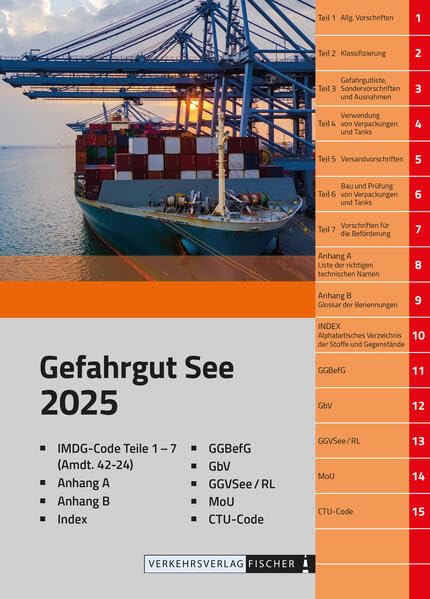 IMDG Code 2025 Gefahrgut See: Amtl. Deutsche Übersetzung incl. Amdt. 42-24 book