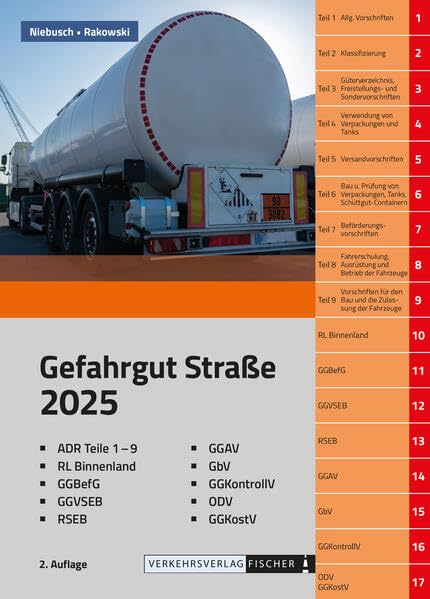 ADR 2025 - 2. Auflage: mit Gefahrgutvorschriften Law