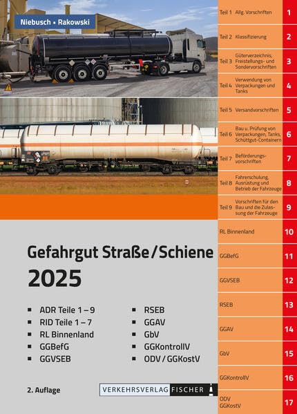 ADR/RID 2025 - 2. Auflage: Gefahrgut Straße/Schiene Law