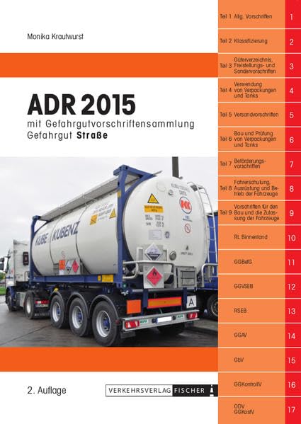 ADR 2015 - 2. Auflage: mit Gefahrgutvorschriftensammlung Law