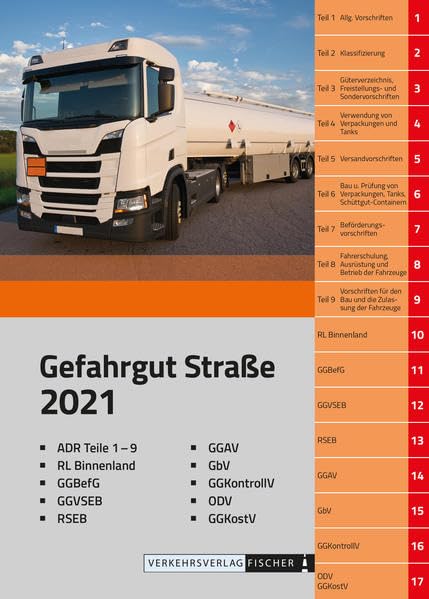 ADR 2021 Gefahrgut Straße: und Gefahrgutvorschriftensammlung Law