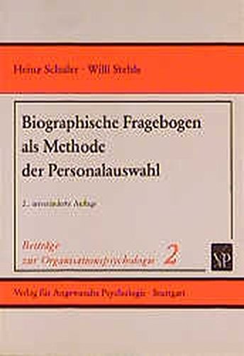 Biographische Fragebogen als Methode der Personalauswahl Business, Finance & Career