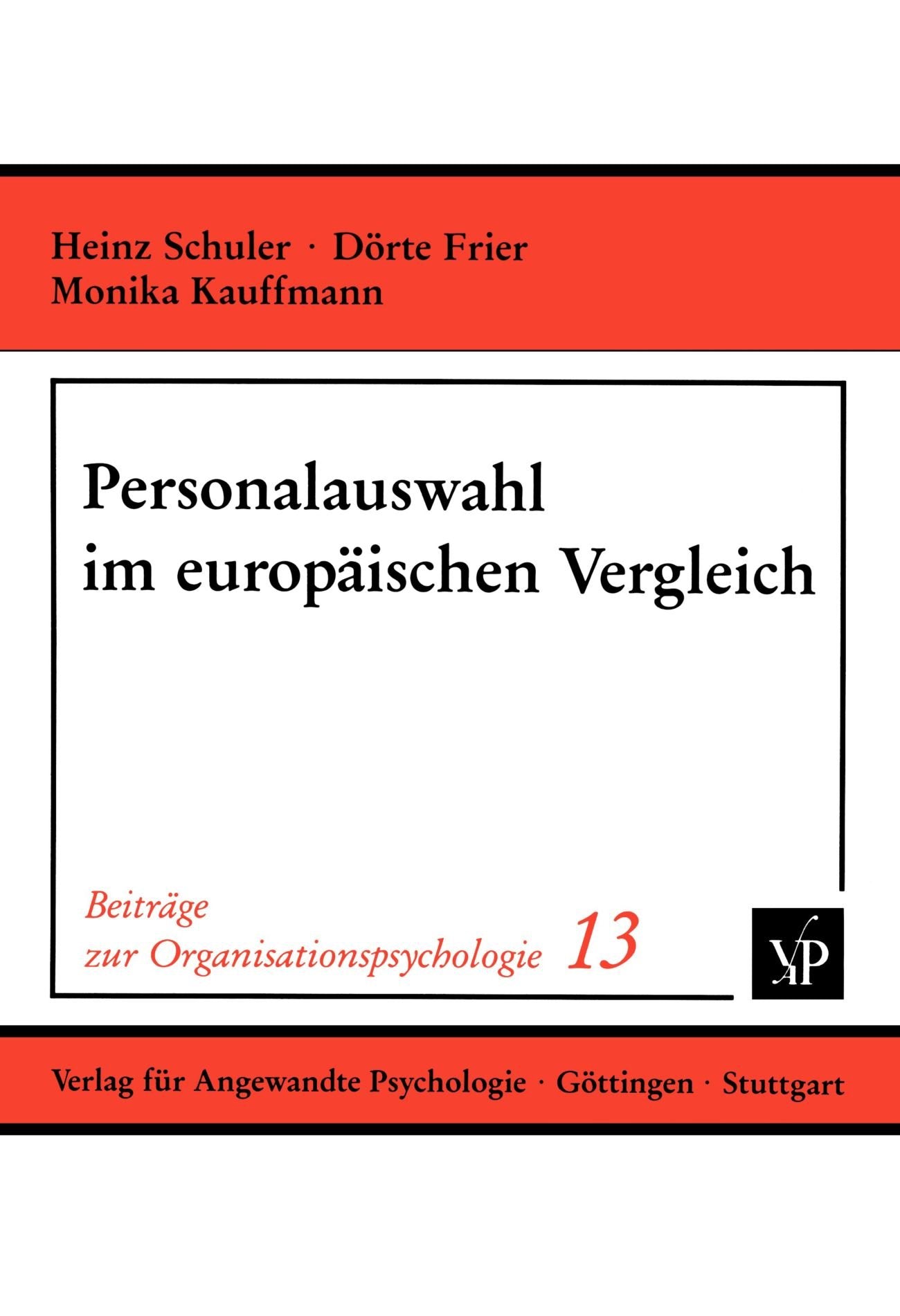 Personalauswahl im europäischen Vergleich book