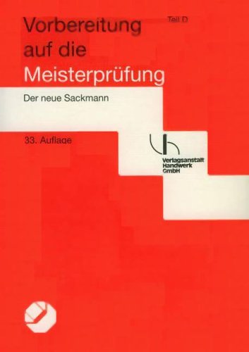 Vorbereitung auf die Meisterprüfung - Der neue Sackmann Books