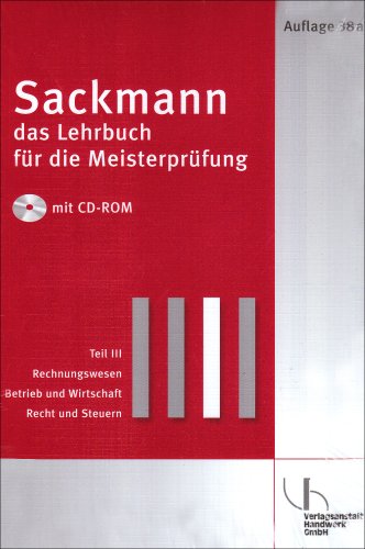 Sackmann 3/4. Das Lehrbuch für die Meisterprüfung book