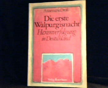 die erste walpurgisnacht: hexenverfolgung in deutschland. General education