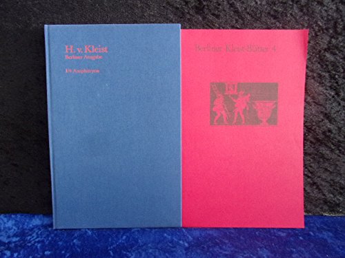 Brandenburger Ausgabe, BKA I/4 Amphitryon Drama
