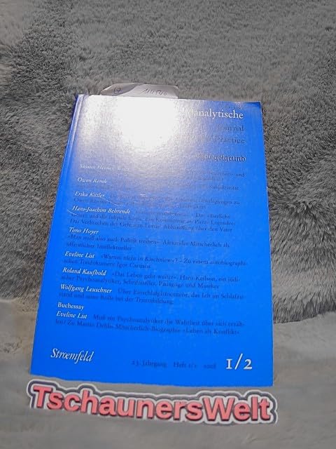 Zeitschrift für psychoanalytische Theorie und Praxis. Jahrgang XXIII - Spiegelgrund Psychology
