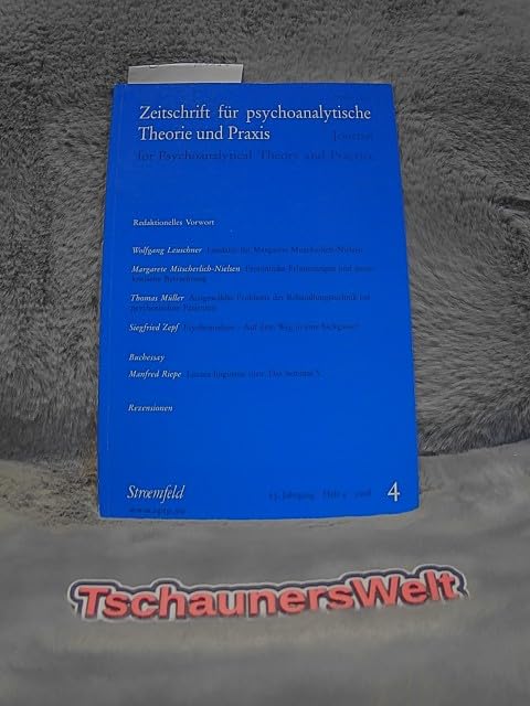 Zeitschrift für psychoanalytische Theorie und Praxis. Jahrgang XXIII Psychology