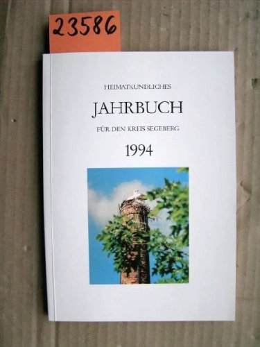 Heimatkundliches Jahrbuch für den Kreis Segeberg 1994. Books