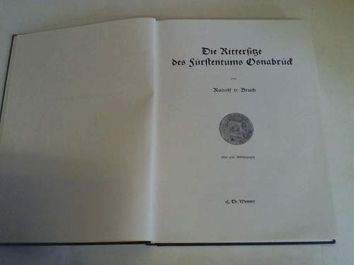 Die Rittersitze des Fürstentums Osnabrück Books