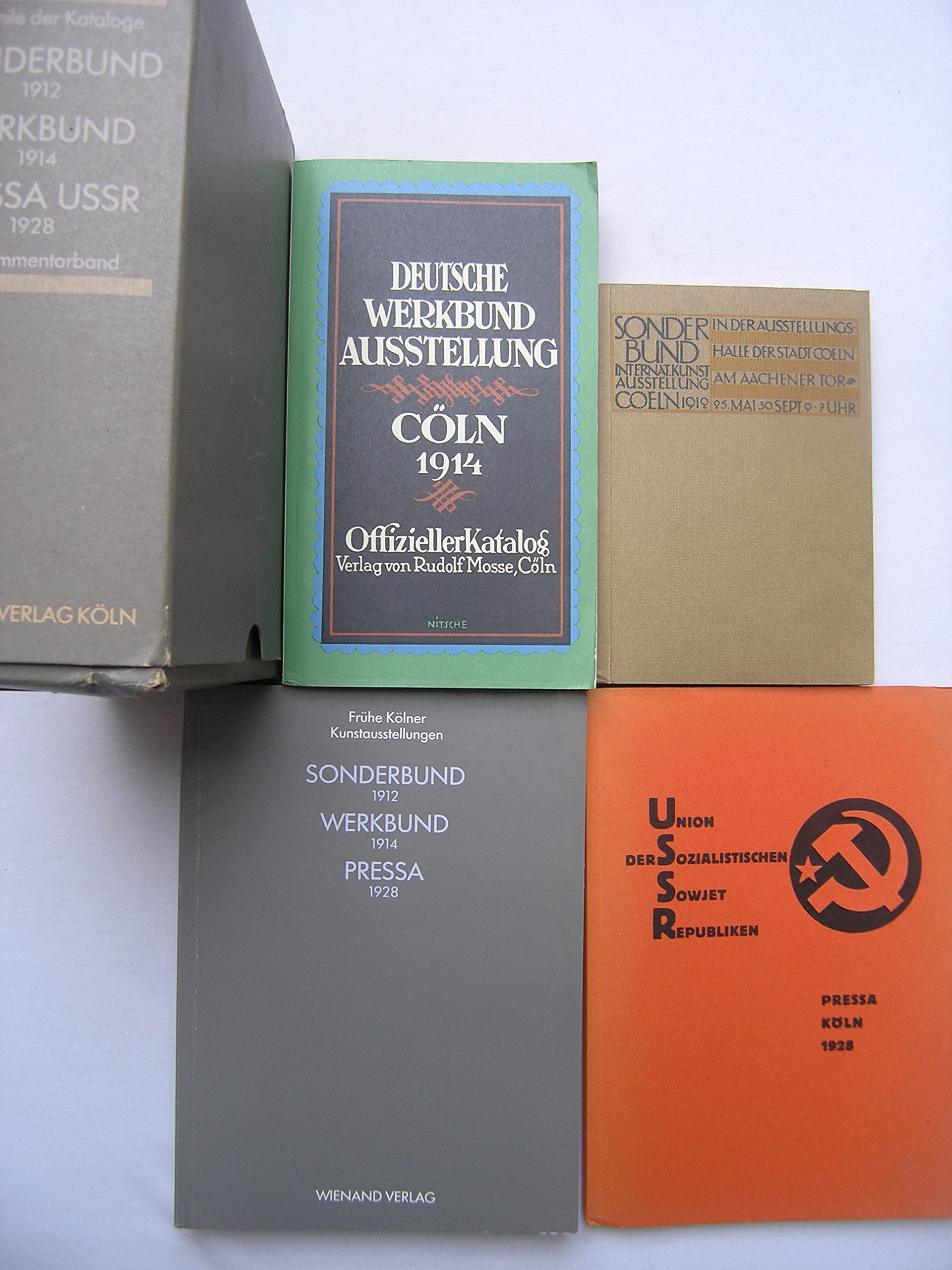 Fruhe Kolner Kunstausstellungen: Sonderbund 1912, Werkbund 1914, Pressa USSR 1928 : Kommentarband zu den Nachdrucken der Ausstellungskataloge (German Edition) book