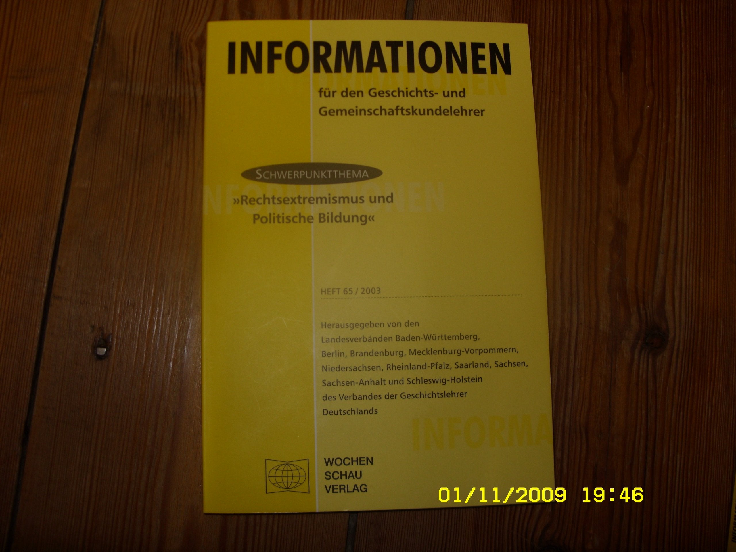 Informationen für den Geschichts- und Gemeinschaftskundelehrer Schwerpunktthema " Rechtsextremismus und Politische Bildung" Books