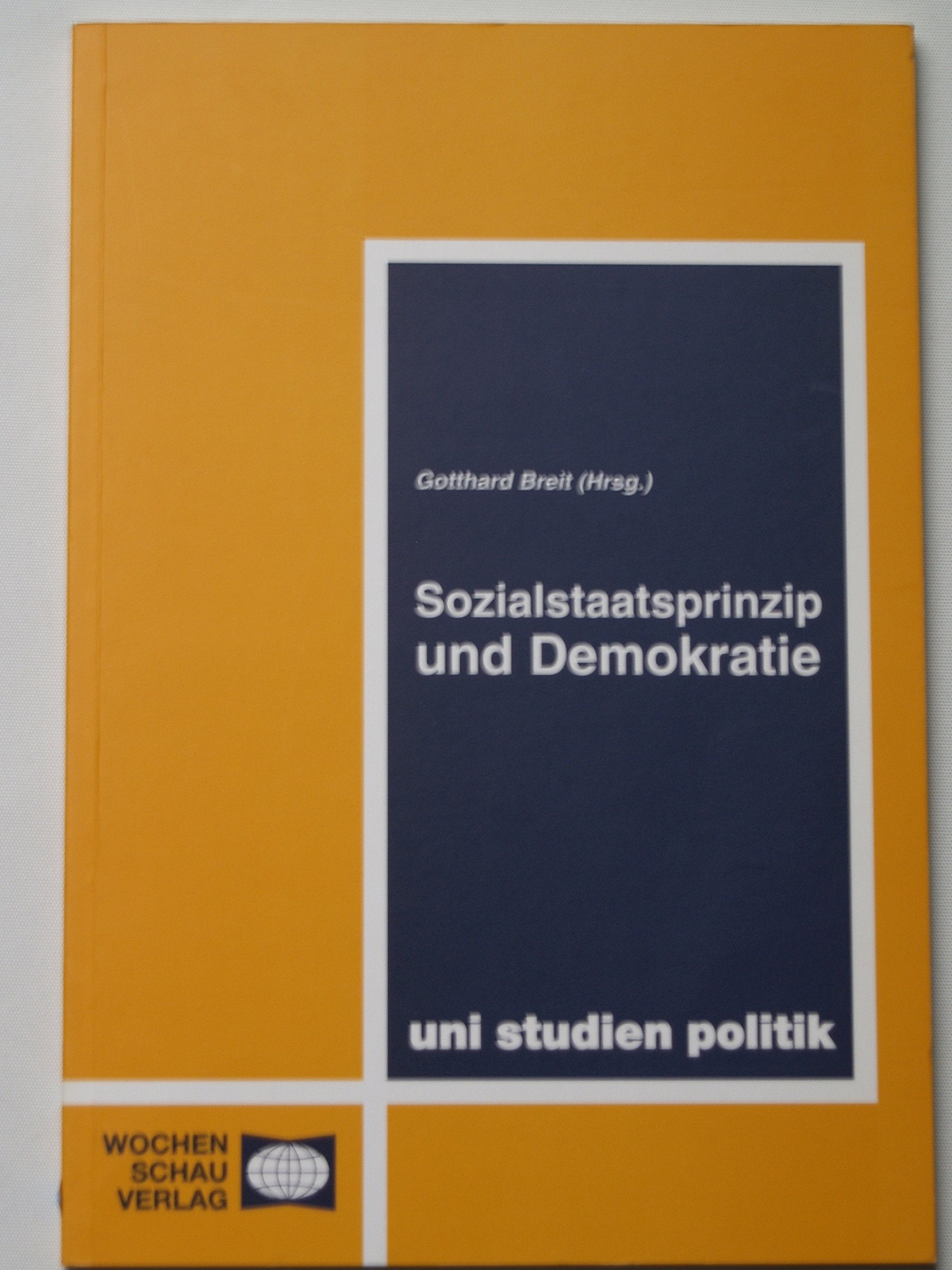 Sozialstaatsprinzip und Demokratie ((ALT) uni studien politik) Law