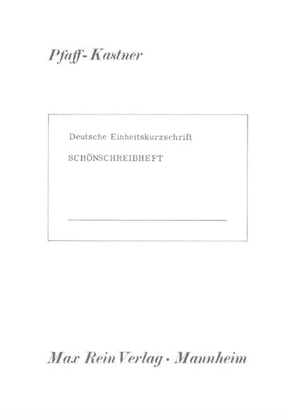 Deutsche Einheitskurzschrift / Kurz + schnell. Verkehrsschrift: Schönschreibheft Business, Finance & Career