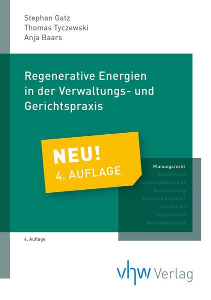 Regenerative Energien in der Verwaltungs- und Gerichtspraxis Law