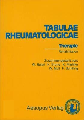 Tabulae Rheumatologicae: Therapie, Rehabilitation Medicine