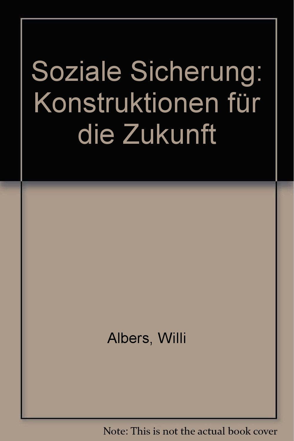 Soziale Sicherung. Konstruktionen für die Zukunft Social Sciences