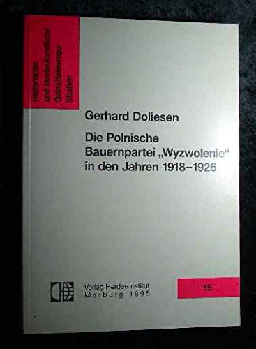 Die Polnische Bauernpartei Wyzwolenie 1918-1926 Books