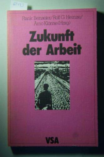 Zukunft der Arbeit. Eigenarbeit, Alternativökonomie? Social Sciences