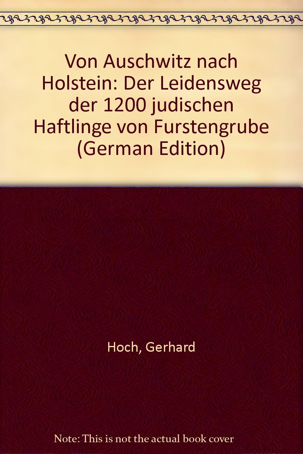 Von Auschwitz nach Holstein. Der Leidensweg der 1200 jüdischen Häftlinge von Fürstengrube Books