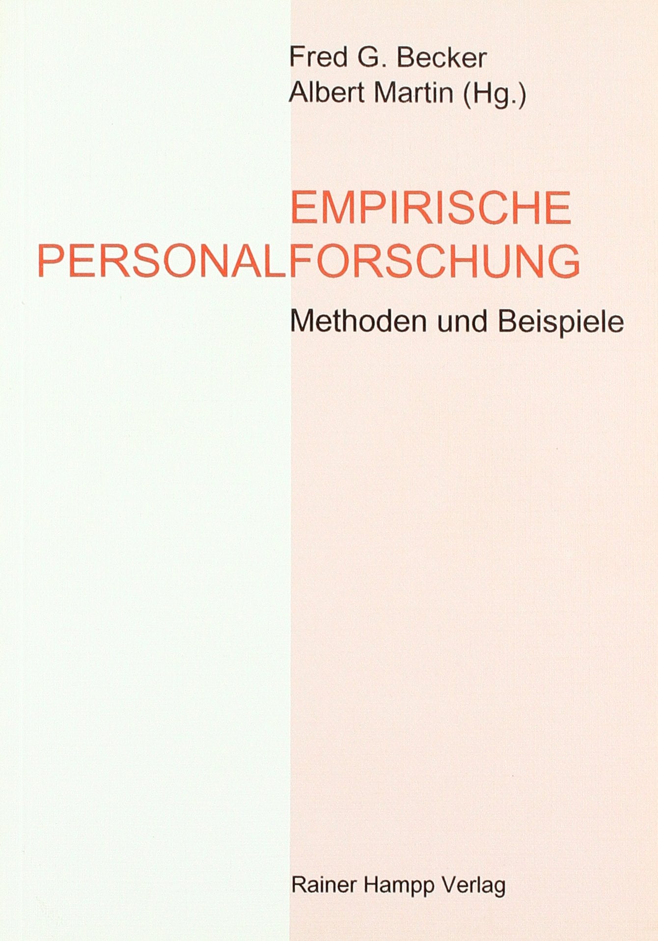Empirische Personalforschung: Methoden und Beispiele Law