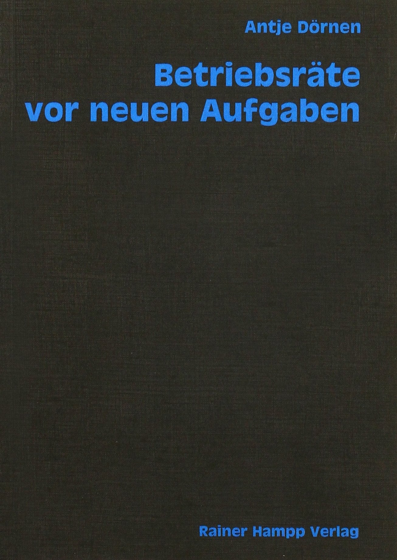 Betriebsräte vor neuen Aufgaben: Eine empirische Untersuchung der Arbeitsgebiete und -strukturen der betrieblichen Interessenvertretung in modernen Organisationen Law