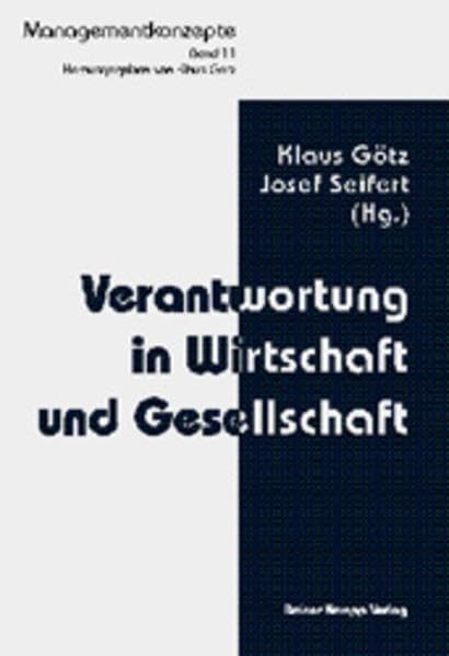 Verantwortung in Wirtschaft und Gesellschaft (Managementkonzepte) Law
