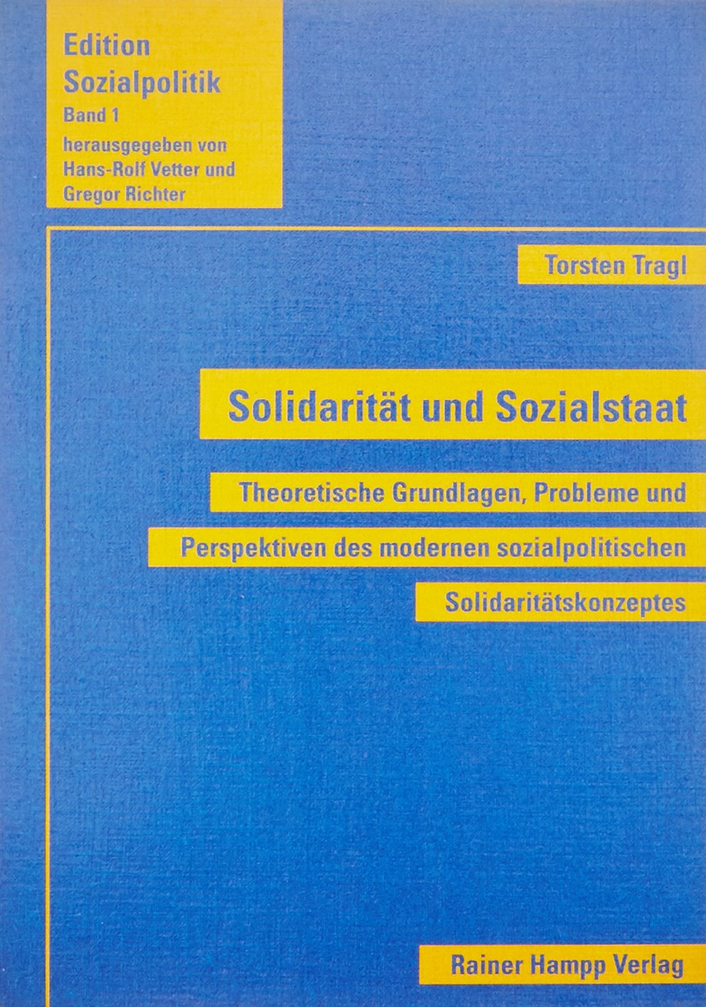 Solidarität und Sozialstaat book