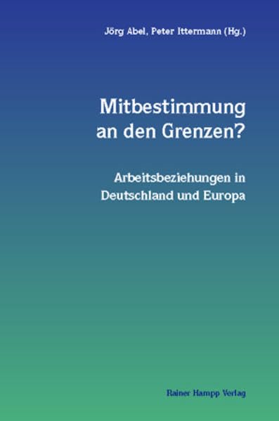 Mitbestimmung an den Grenzen? Arbeitsbeziehungen in Deutschland und Europa book