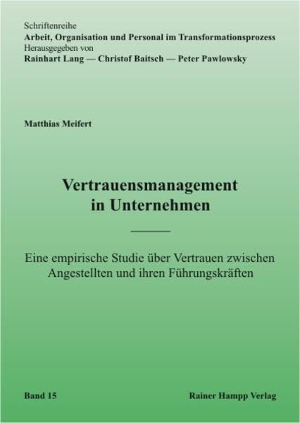 Vertrauensmanagement in Unternehmen Law