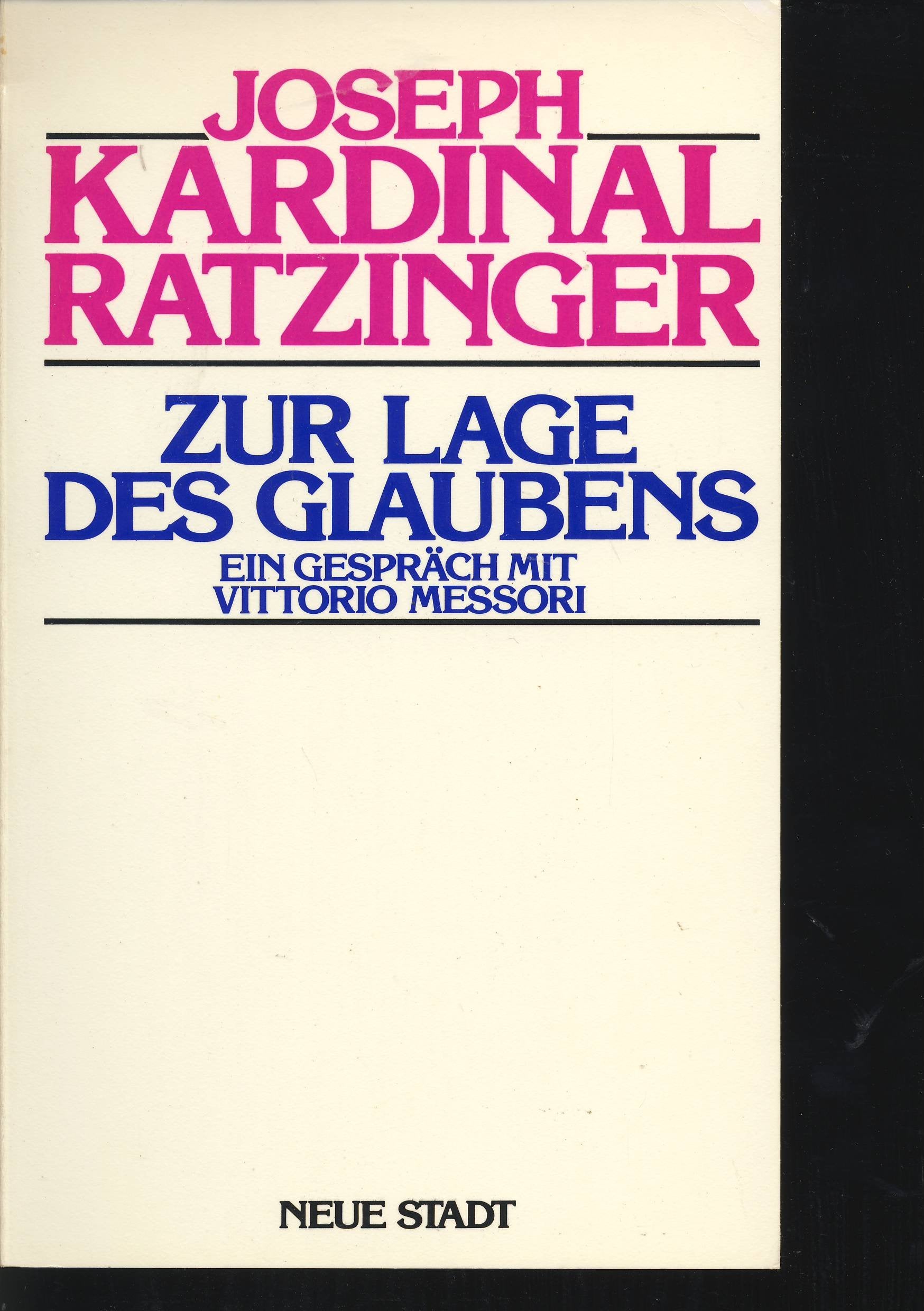 Zur Lage des Glaubens Religion & Esotericism
