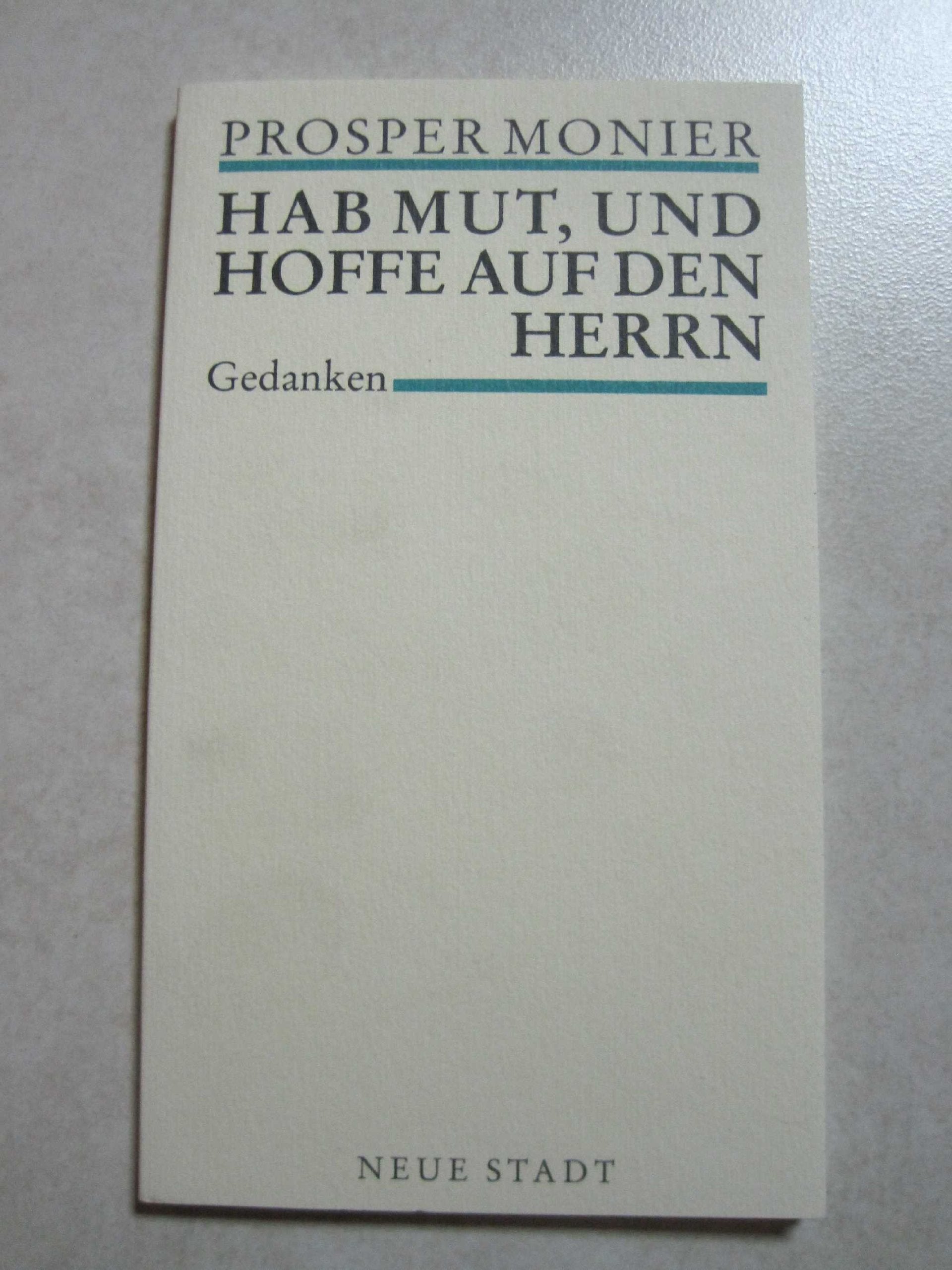 Hab Mut, und hoffe auf den Herrn: Gedanken (Impulse) Books