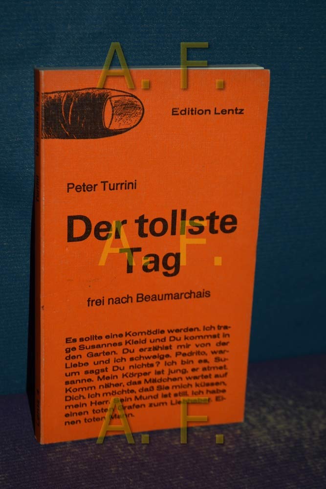 Der tollste Tag. Frei nach Beaumarchais Books